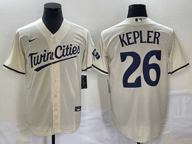 Men's Minnesota Twins Max Kepler #26 Beige Alternate Jersey